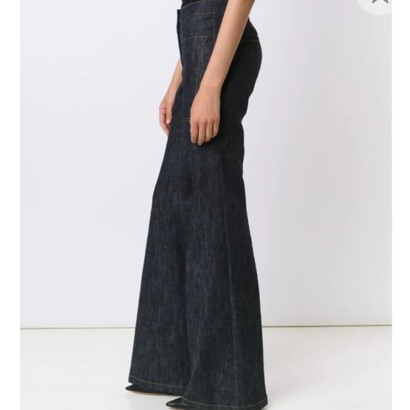 Derek Lam dark denim high waist flared jeans - Picture 6 of 8